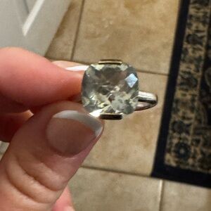 Sterling Silver Ring with Pralesite Gemstone